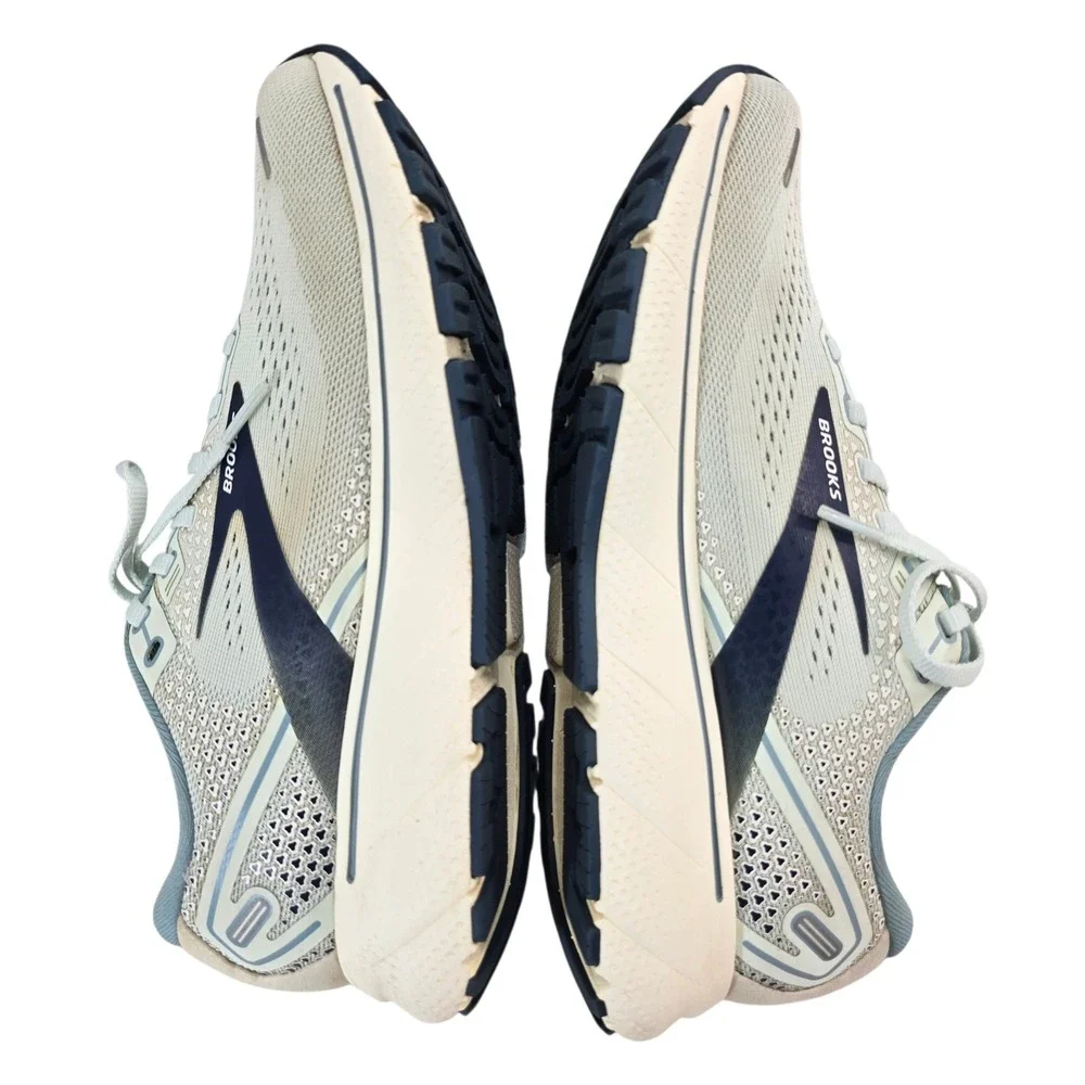 Brooks Ghost 14 Running Shoes Womens 8.5 Aqua Glass/Navy Mesh Neutral Classic - Picture 4 of 13